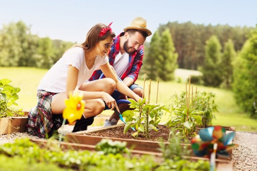 Seasonal lawn care work in a Covent Garden property