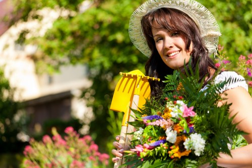 Seasonal plant care on a Covent Garden terrace
