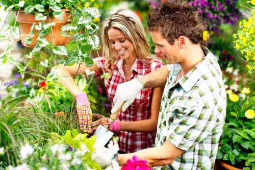 Low-carbon van supporting sustainable gardening work